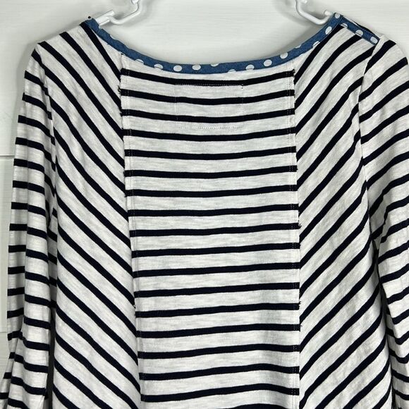 Anthropologie Postmark Striped & Polka Dot Tunic Top w/ Pockets Size Medium - Picture 13 of 14